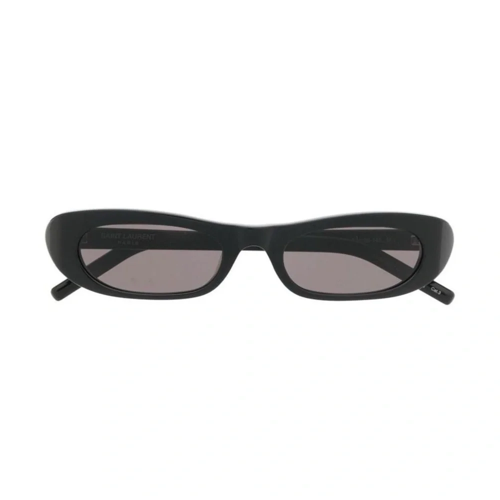 Saint Laurent Black Sunglasses Modern Angular Design - Picture 3 of 7